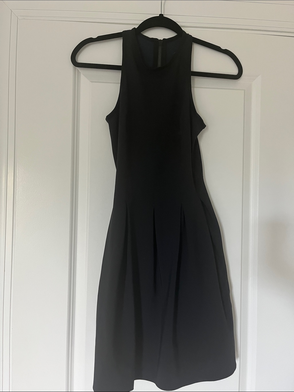 Lululemon Athletica Black Sleeveless Pleated Mini Dress Ripped Tag Fits A 2/4